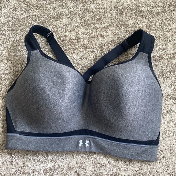 Under Armour Gray Sports Bra 38DD - Picture 1 of 8